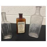 3 Antqiue medicine bottles
