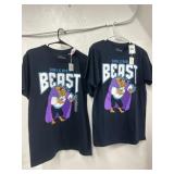 Two Disney Girls Dig a Beast Shirts size M and S