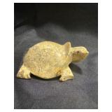 4ï¿½ hand-carved natural stone turtle  figurine