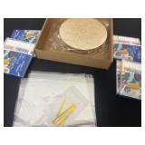 5 packs of acrylic markers with wood pieces