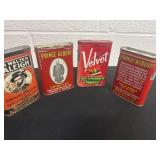 4 tobacco tins