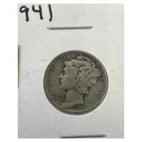1941 Mercury Dime