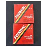 Two Federal 209 100 Shot Shell Primers, Full