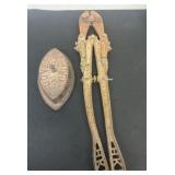 Sad iron and bolt cutters