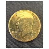 1986 Gold Colored Kennedy Half Dollar