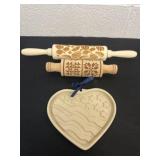 Wood rolling pins and Pampered Chef cookie press