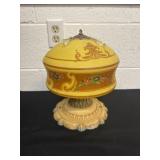 11ï¿½ 1930's Floral Glass Pendant Light Shade