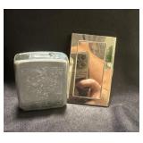 Vintage cigar holder with business card holder