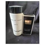 Chanel bath powder and crepe de chine spray