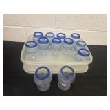 12 glass Corazon shot glasses