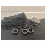 Napkins with rings and coasters