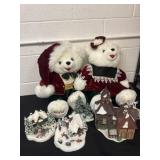 Snowflake teddies and cottages