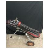 Golf Caddy with Clubs see pics