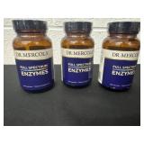 3 new bottle of enzymes