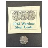 1943 War Time Steel Cent