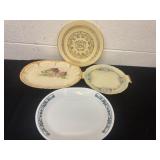 4 vintage plates
