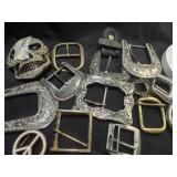 Group of belt buckles