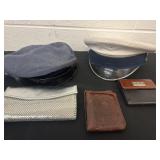 Military hats and wallets