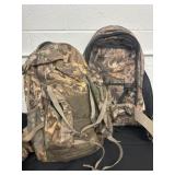 2 camo back packs
