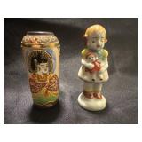 3ï¿½ Vintage Occupied Japan Girl Porcelain