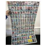 Sheet of Uncut Vintage Topps NFL Cards 43x28
