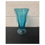 7ï¿½ anchor hocking aqua blue milk shake glass