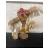 13ï¿½ Kachina Doll Red Tail Hawk Hand Made Begay