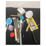 Group of misc kitchen utensils