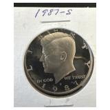 1987-S Kennedy Half Dollar
