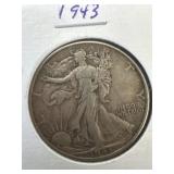 1943 Liberty Half Dollar