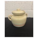 McCoy Pink and Blue Stripe Bean Pot 6ï¿½