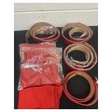 4 new red belts with red socks