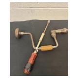 Vintage hand drill and screw driver