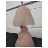 Vintage LE Smith art Deco pink glass southern