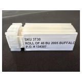 Roll of 40 BU 2005 Buffalo Nickels