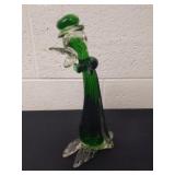 10-in Murano style glass duck