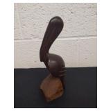 Vintage ironwood pelican 6.5 in