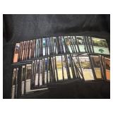 Group of basic land magic cards
