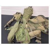 Military pouches and canteen