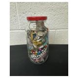 7ï¿½ jar of jewelry