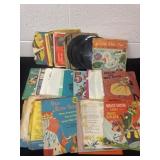Group of Vintage  kids 45s records.