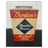 10ï¿½x7ï¿½ Vintage Meadow Brand Borden's Malted Milk