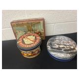 3 vintage tins