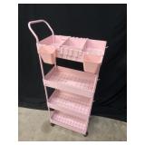 4 Tier Pink Plastic Cart