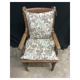 Vintage Wood Chair on Castor Wheels