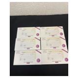 6 new carbon less receipt books