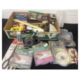 Large box of caulking, drips, holes, fly