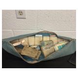 Vintage First aid kit bag with straps