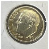 1961 silver dime