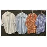 4 Button Up Shirts XL